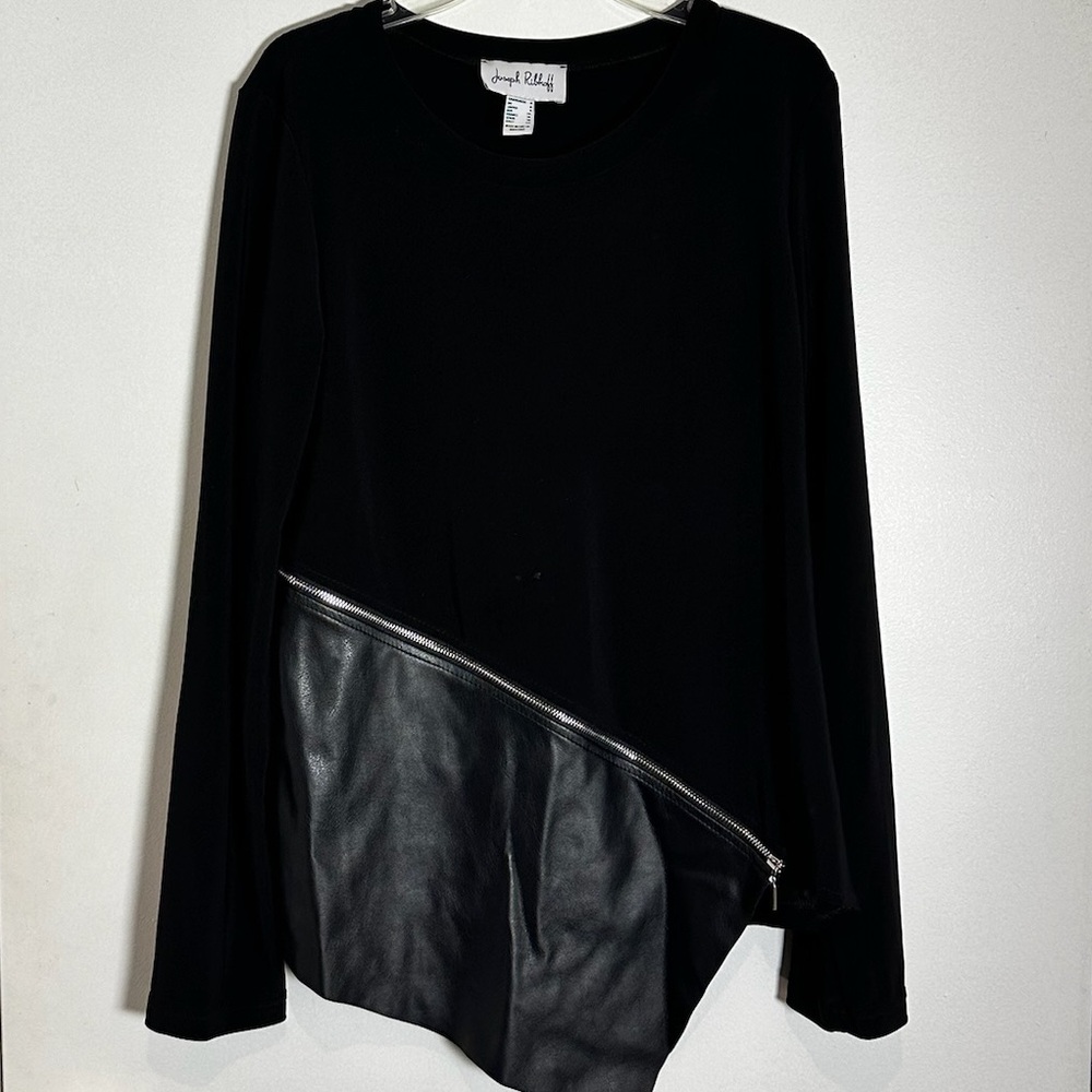 Black Joseph Ribkoff tunic size 6